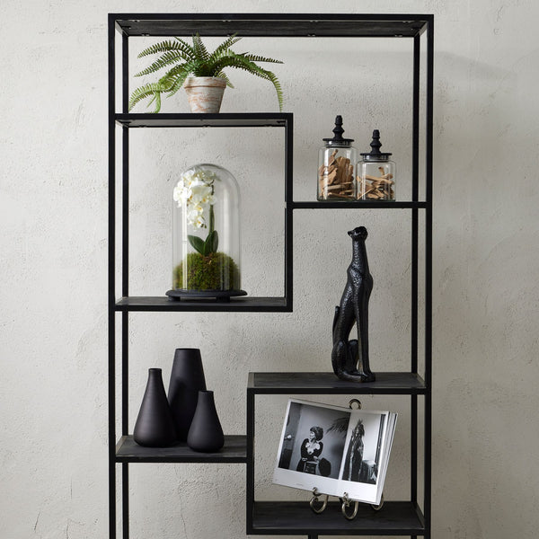 Black Finial Tall Glass Canister - Style My pad
