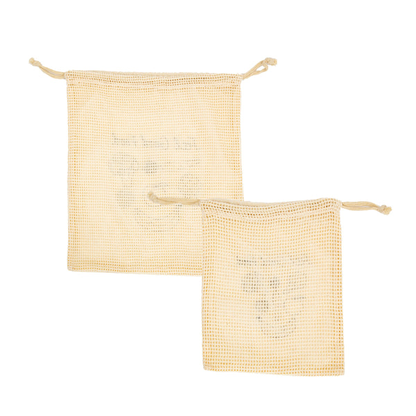 Cotton Fruit & Veg Bags - Set of 2 - Style My Pad