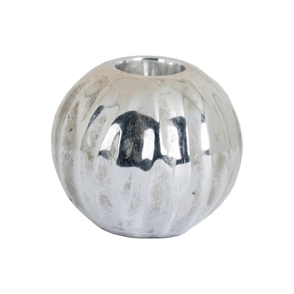 Mottled Pewter Tea Light Holder - Style My Pad