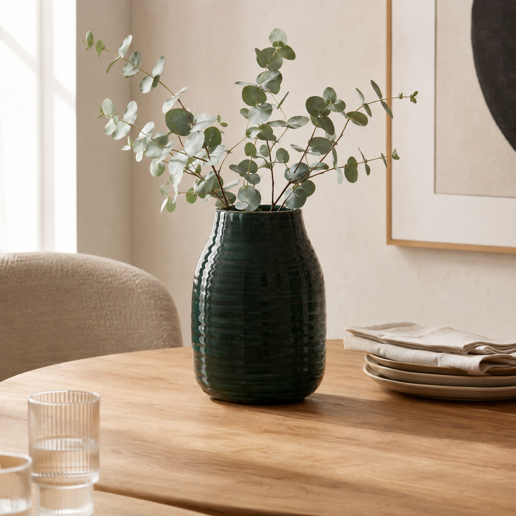 Garda Emerald Glazed Stefanie Vase