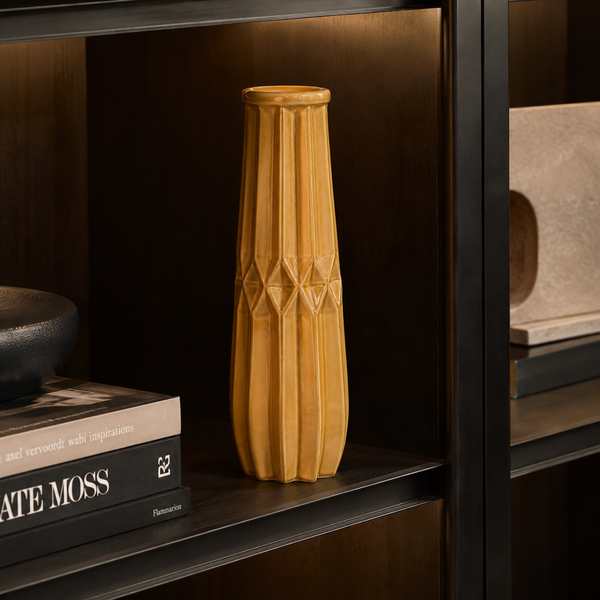 Seville Collection Tall Ochre Vase