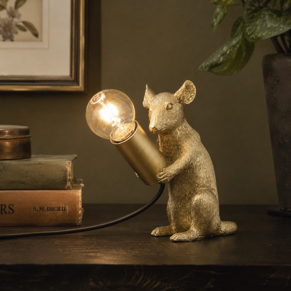 Milton The Mouse Gold Table Lamp