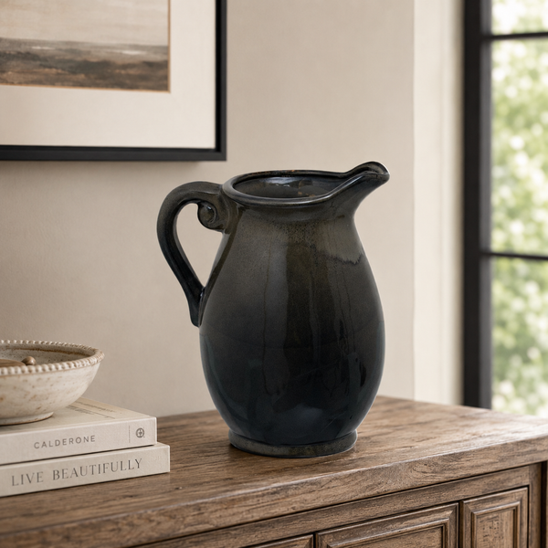 Large Olive Olpe Vase