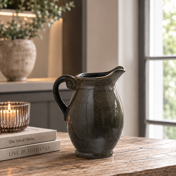 Medium Olive Olpe Vase