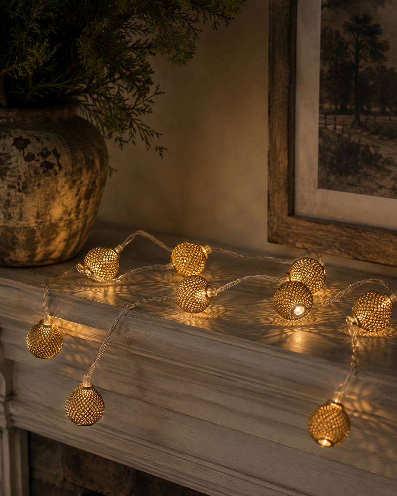 Sparkling Copper Fairy Lights