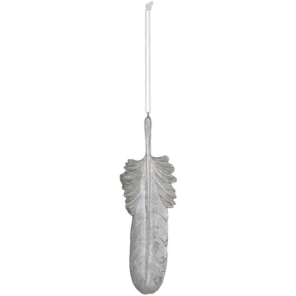 Silver Hanging Feather - Stylemypad