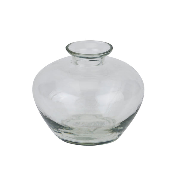Clear Glass Small Bud Stem Vase