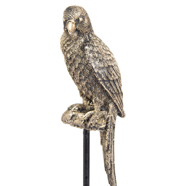Antique Bronze Perching Miners Budgie - Style My Pad