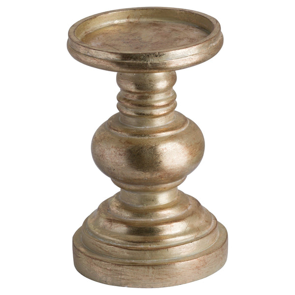 Antique Brass Effect Squat Candle Holder - Style My Pad