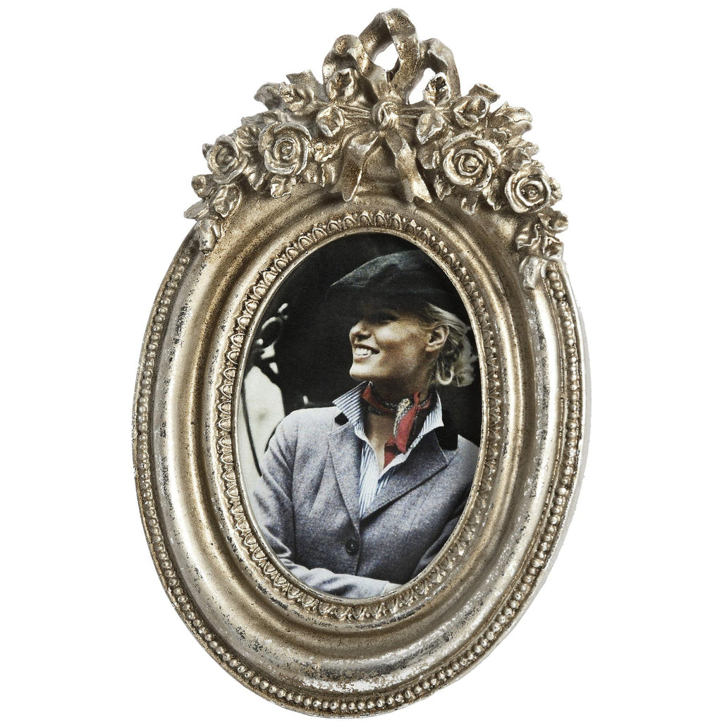 Antique Silver Oval Picture Frame - Style My Pad