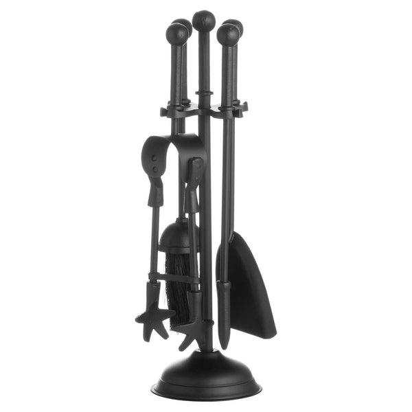 Ball Topped Companion Set In Black - Style My Pad
