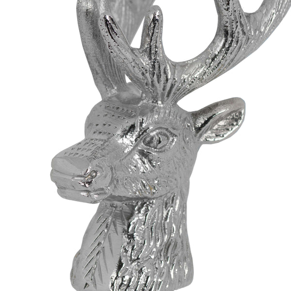 Nickel Stag Head Bottle Stopper Zoom - Style My Pad