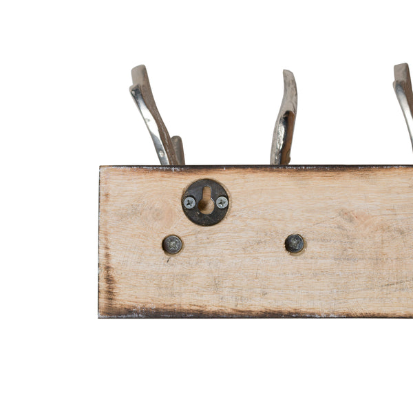 Polished Nickel Stag Hooks Back - Style My Pad
