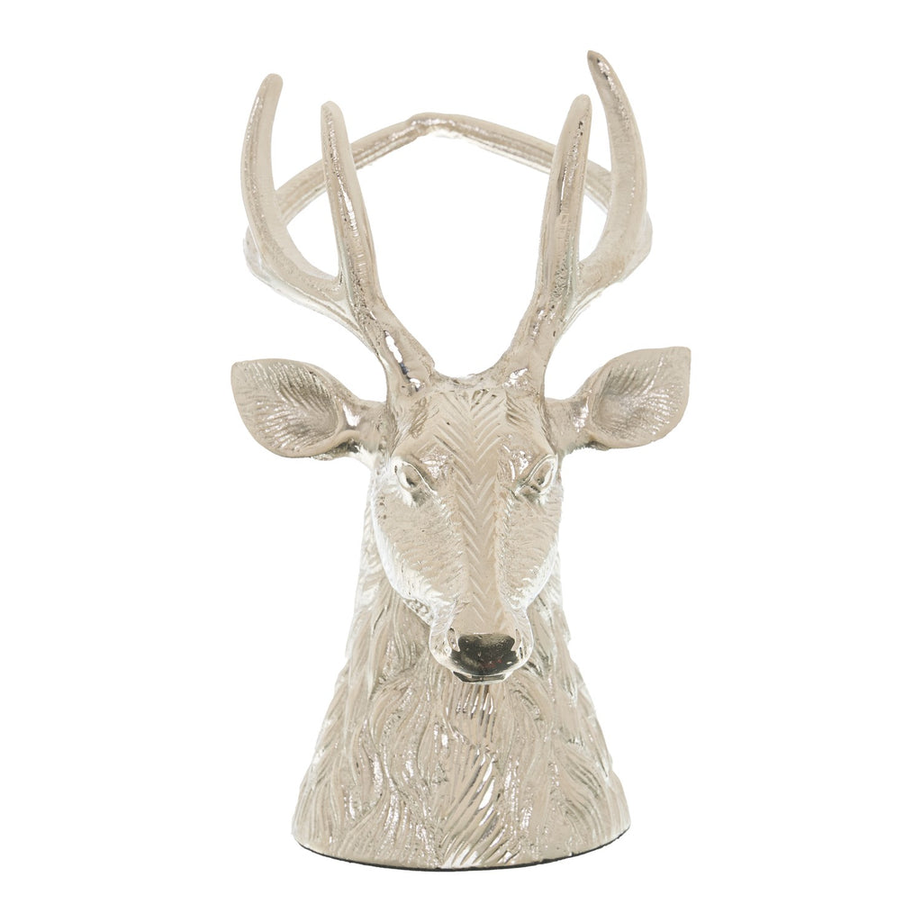 Silver Stag Wine Bottle Holder