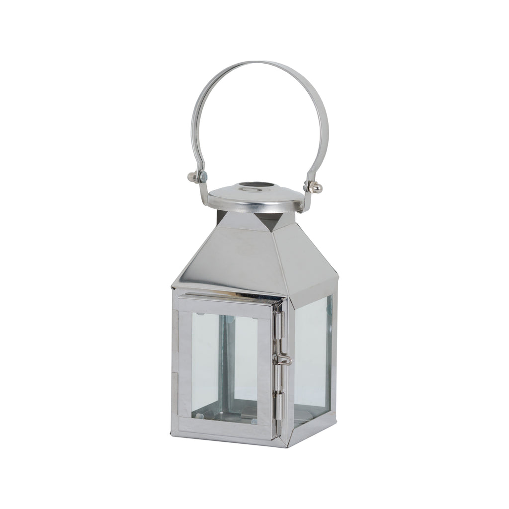 Small Silver Tea Light Carriage Lantern - Style My Pad