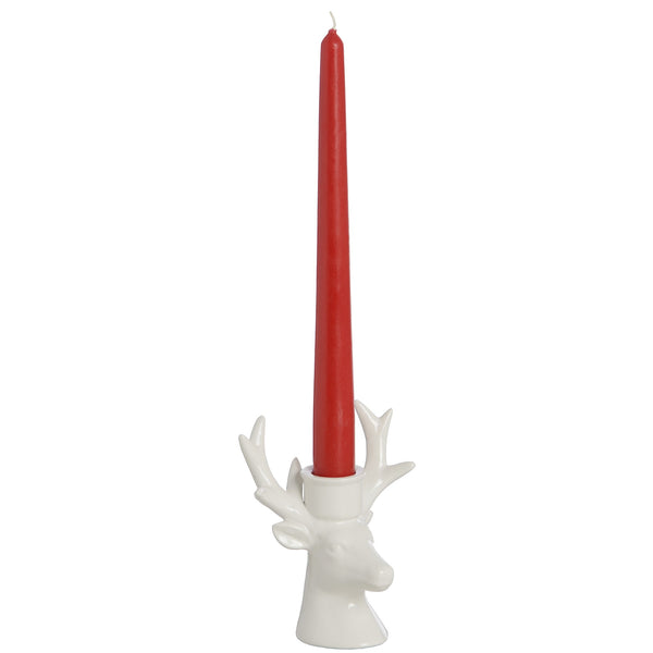 White Stag Candle Holder - Style My Pad