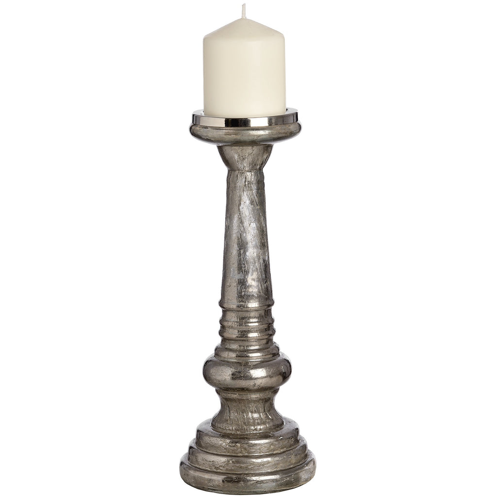 Antique Silver Mercury Candle Holder - Stylemypad