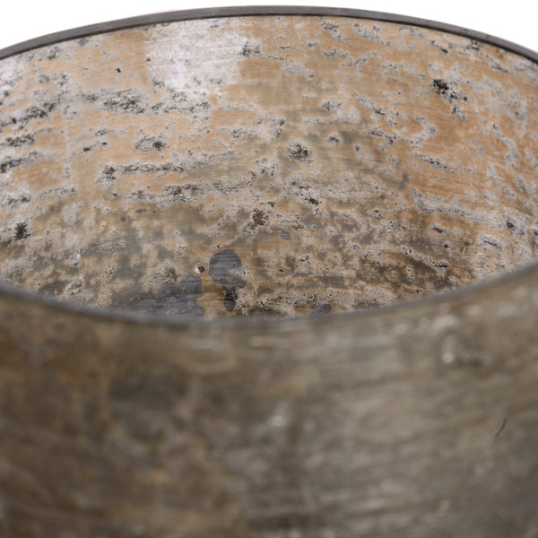 Antique Silver Mercury Glass Tealight Holder - Stylemypad