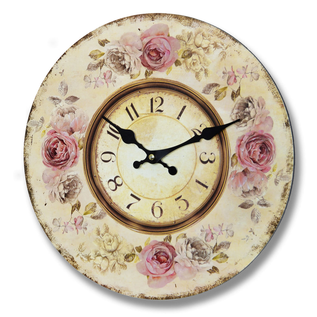 Pink Roses Clock - Stylemypad