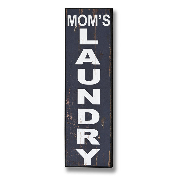 Wooden Wall Plaque 'Mom's Laundry' - Stylemypad